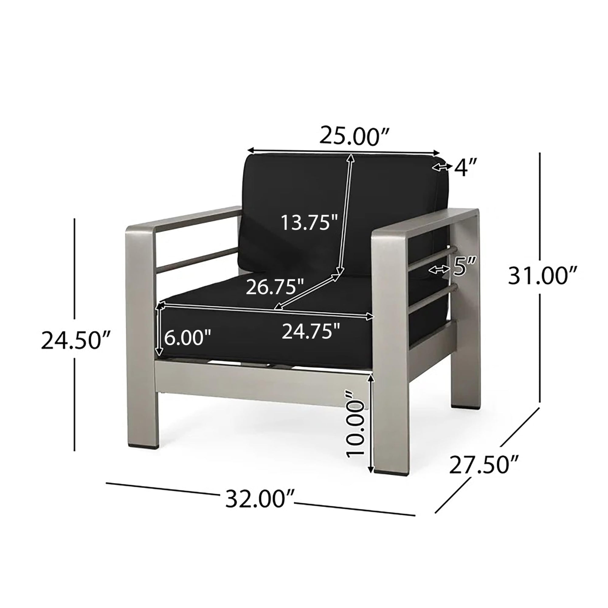 Outdoor Aluminum Club Chairs - From Where - 