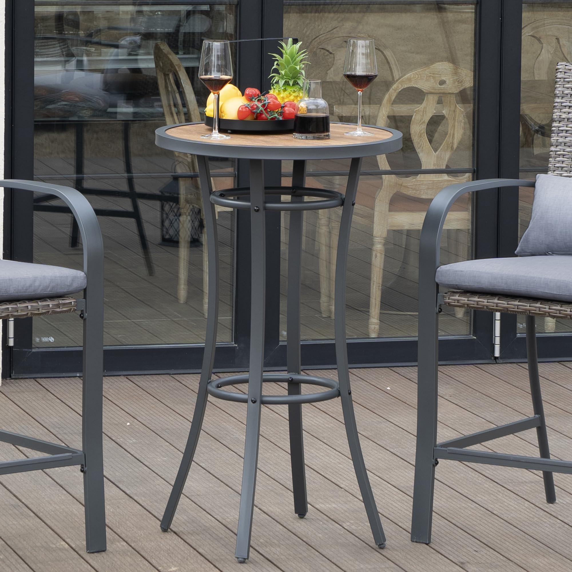 Outdoor Bar Height Bistro Table - From Where - 