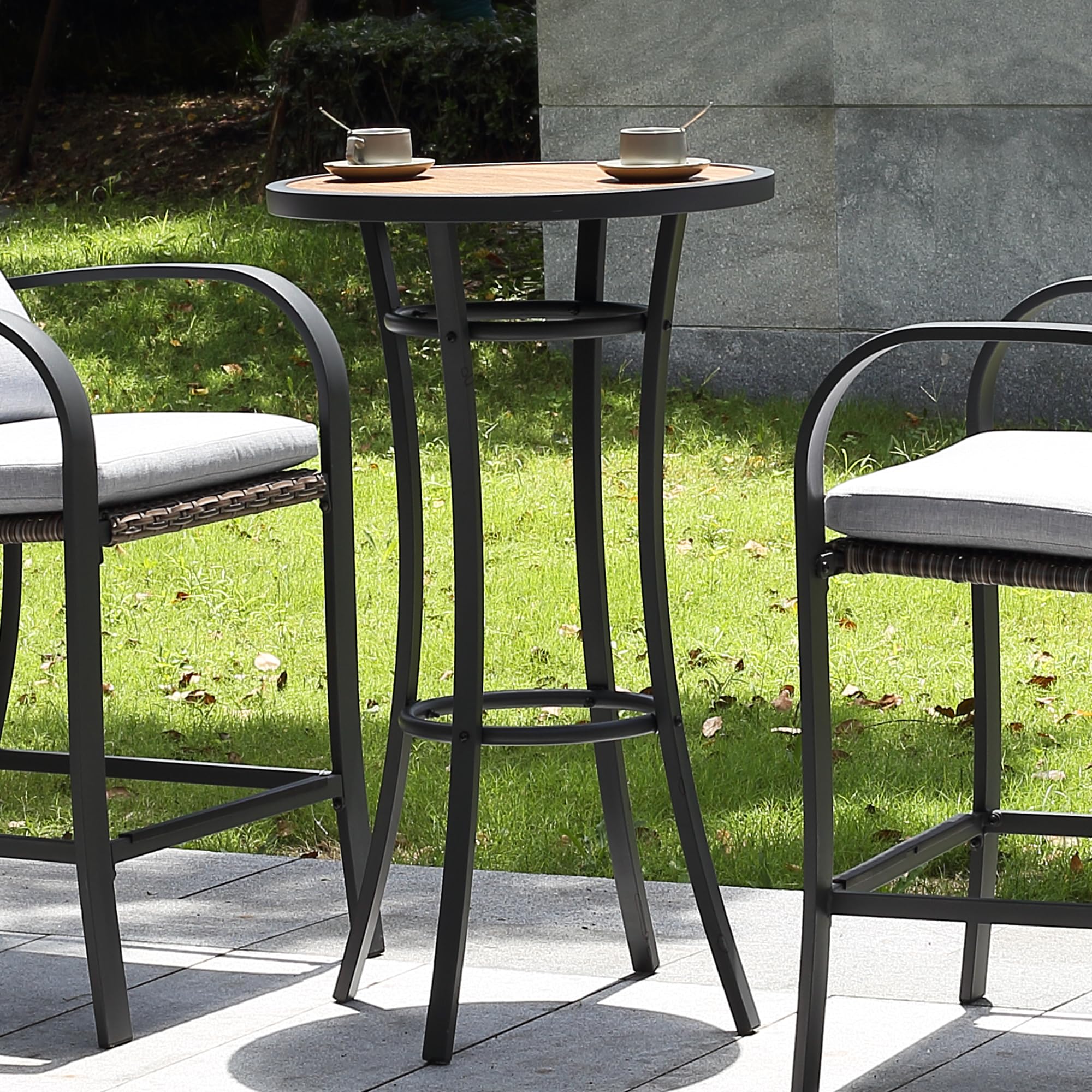 Outdoor Bar Height Bistro Table - From Where - 