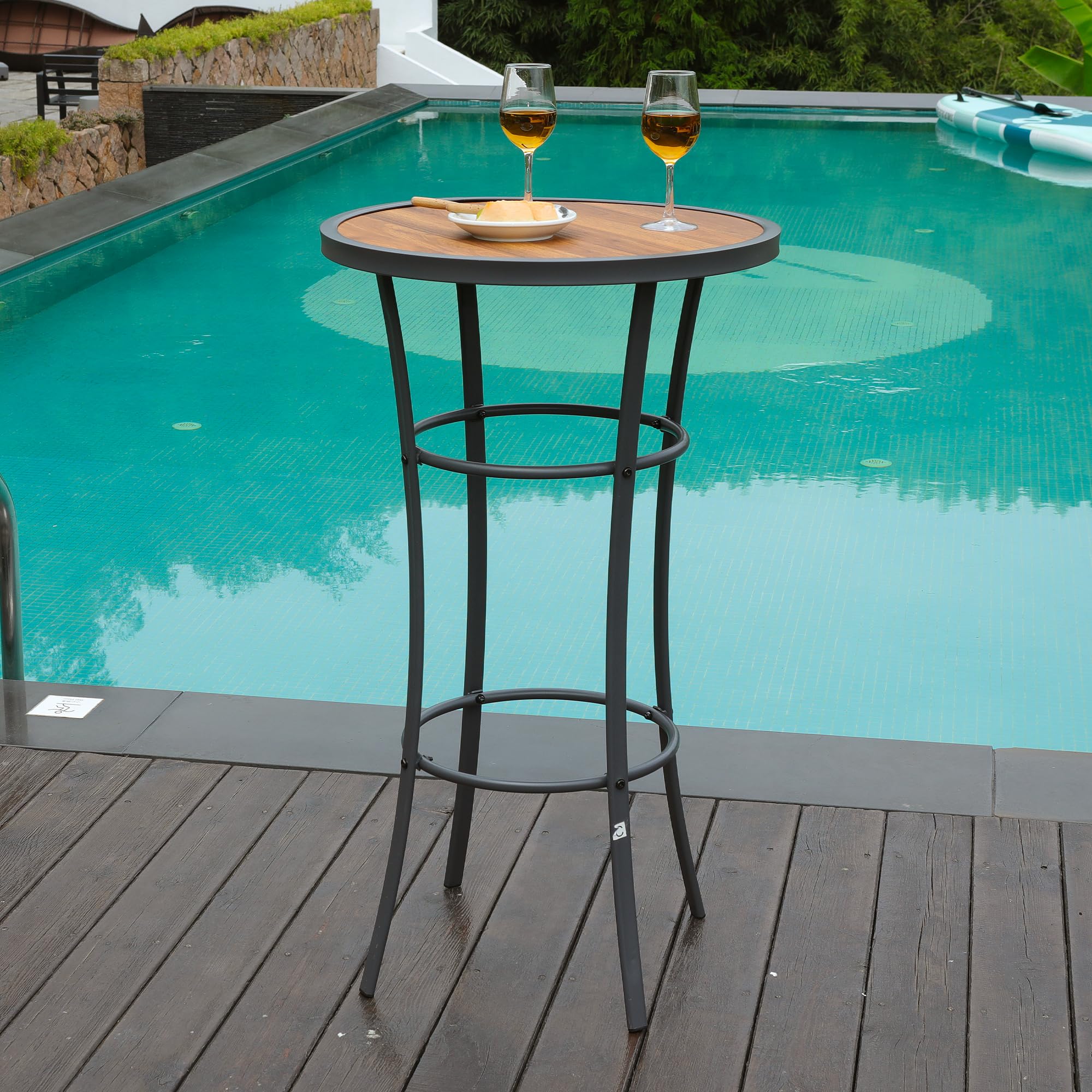 Outdoor Bar Height Bistro Table - From Where - 