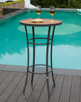 Outdoor Bar Height Bistro Table - From Where - 
