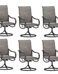 Outdoor Dining Brown Sling Arm Chairs - From Where - 
