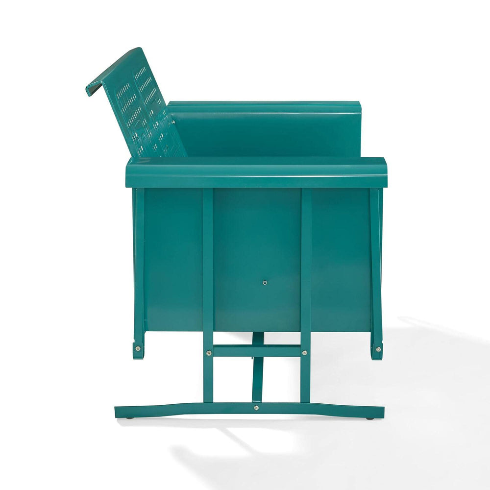 Outdoor Metal Glider Loveseat - From Where - 