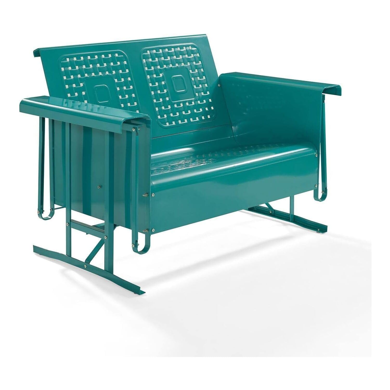 Outdoor Metal Glider Loveseat - From Where - 
