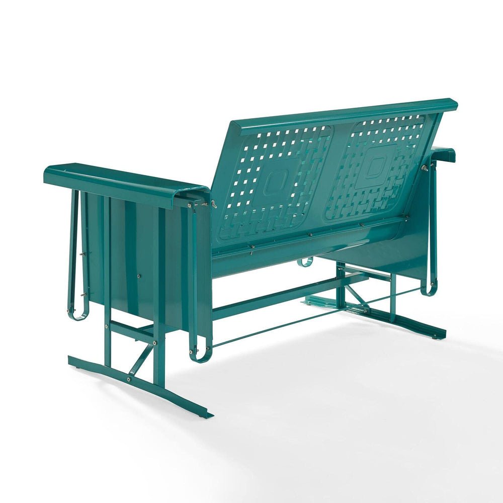 Outdoor Metal Glider Loveseat - From Where - 