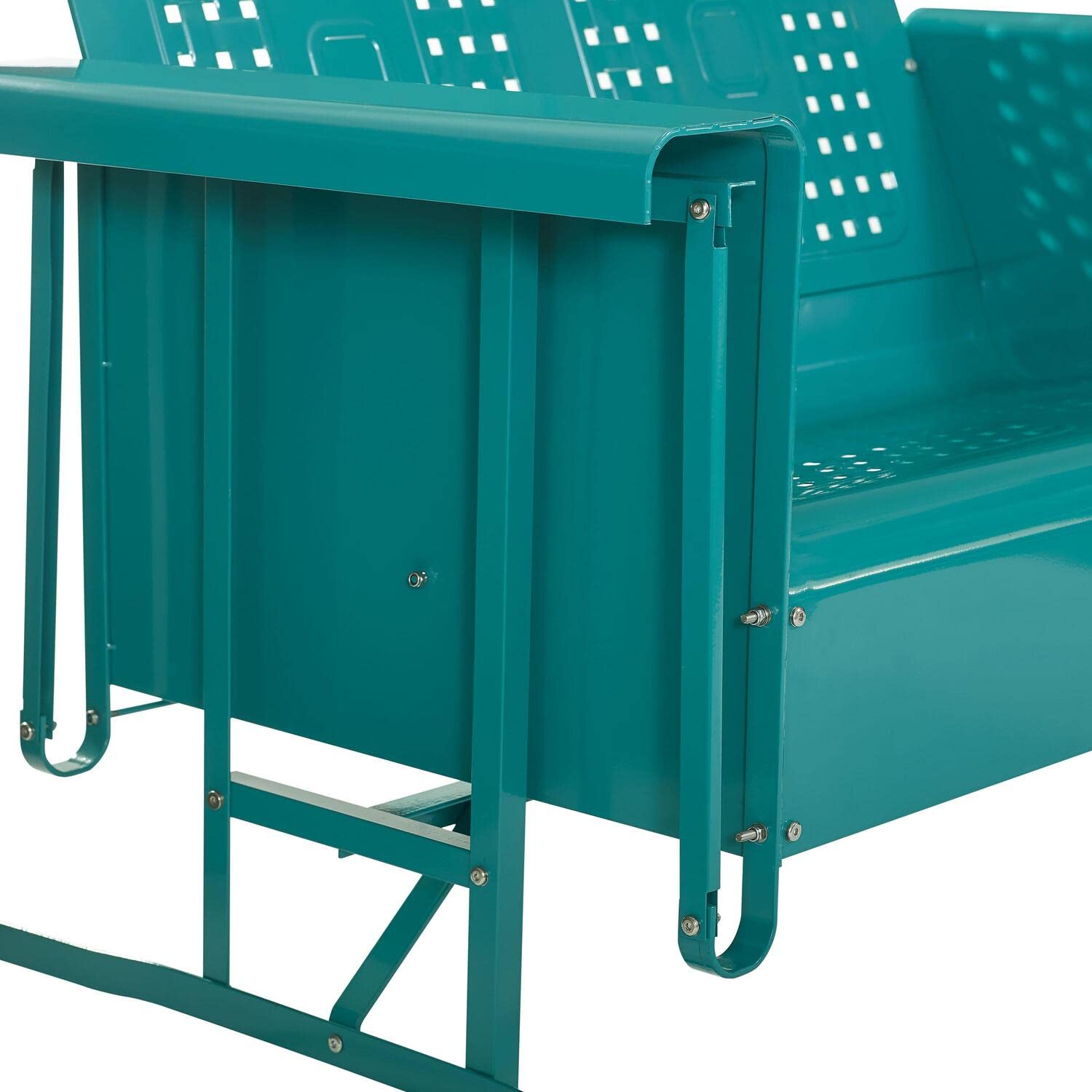 Outdoor Metal Glider Loveseat - From Where - 