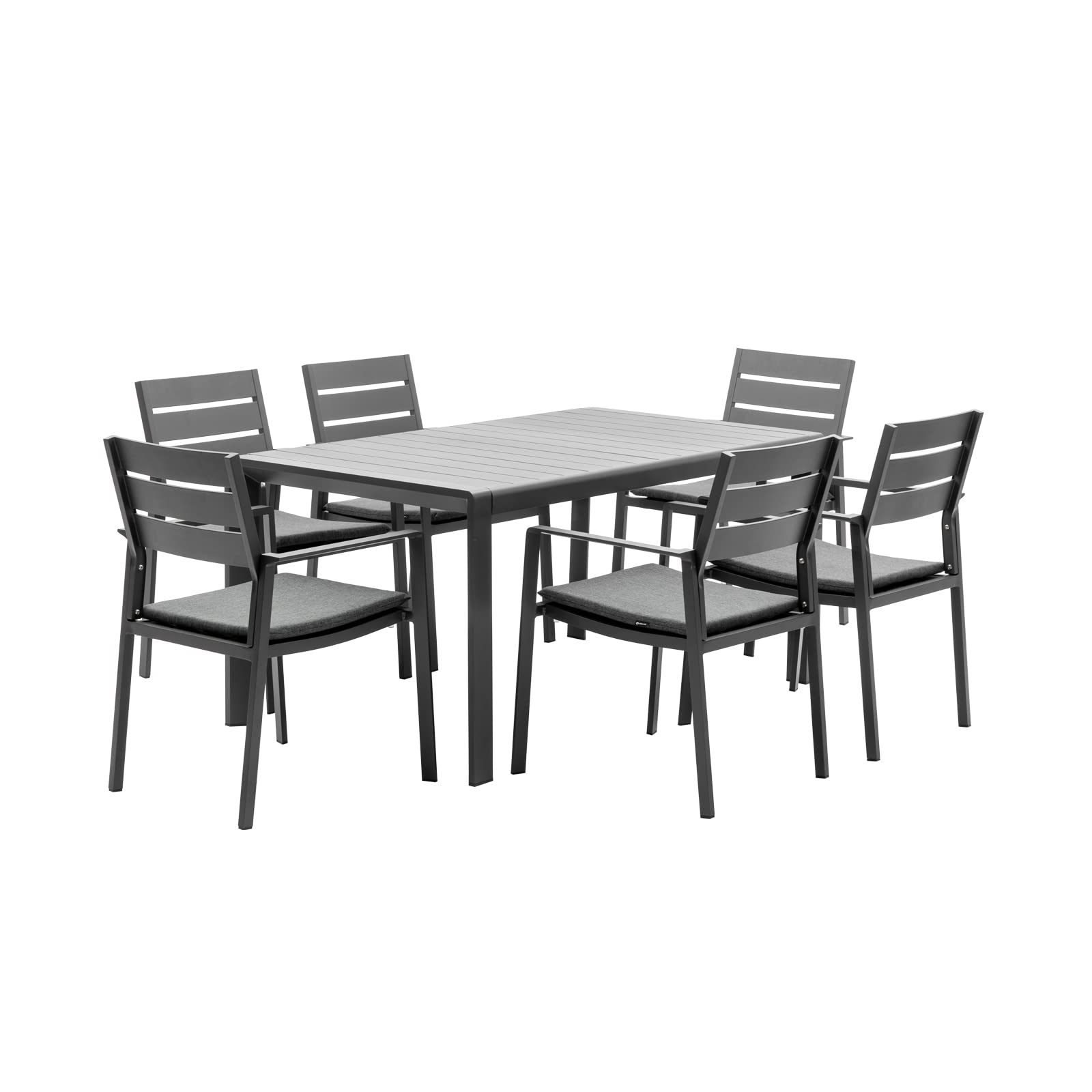 Outdoor Patio Dining Set of 7 - From Where - 