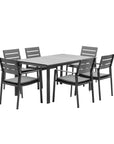 Outdoor Patio Dining Set of 7 - From Where - 
