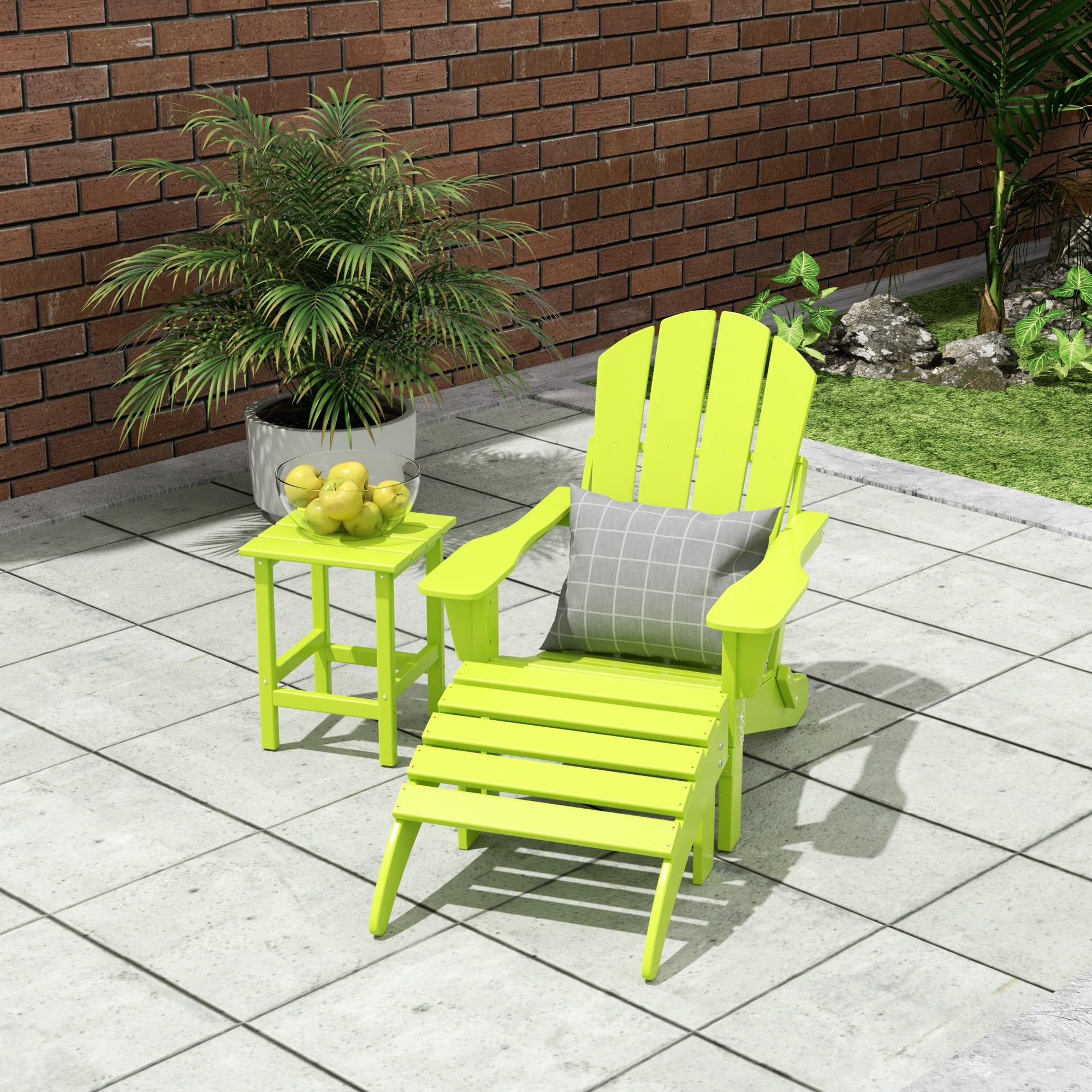 Outdoor Patio Furniture Set in Lime - From Where - 