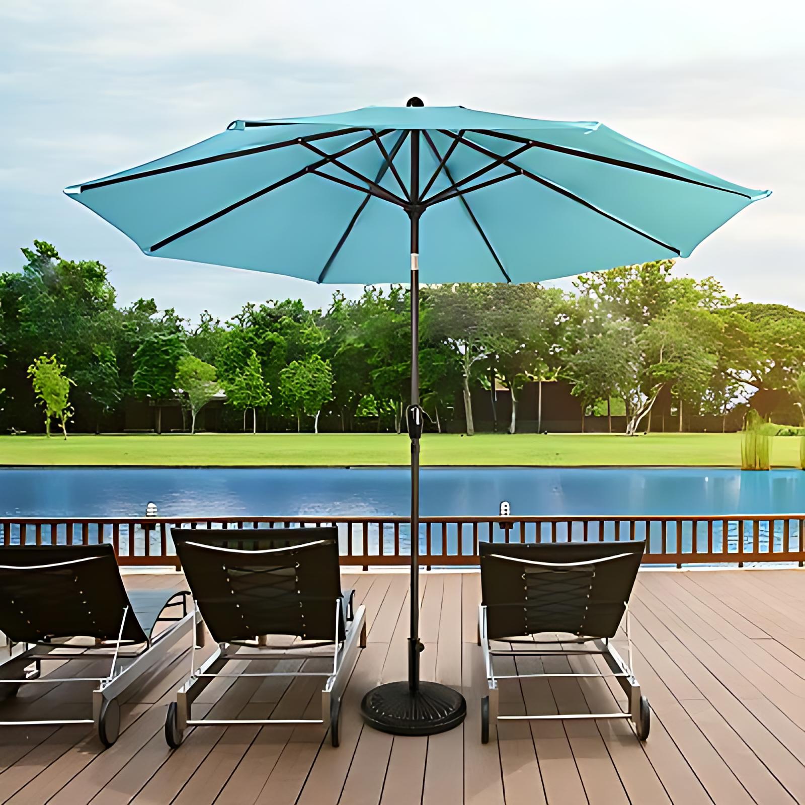 Outdoor Patio Umbrella with Vented Canopy - From Where - 