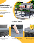 Outdoor Rattan Chairs with Cushion & Table - From Where - 