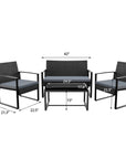 Outdoor Rattan Chairs with Cushion & Table - From Where - 