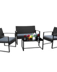 Outdoor Rattan Chairs with Cushion & Table - From Where - 