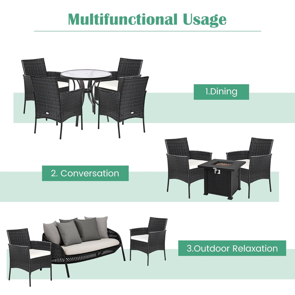 Outdoor Rattan Dining Chair (Set of 2) - From Where - 