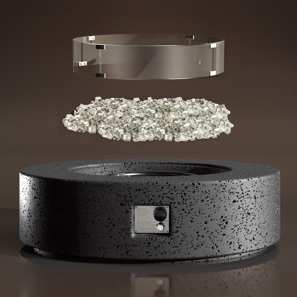 Outdoor Round Propane Fire Pit - From Where - 