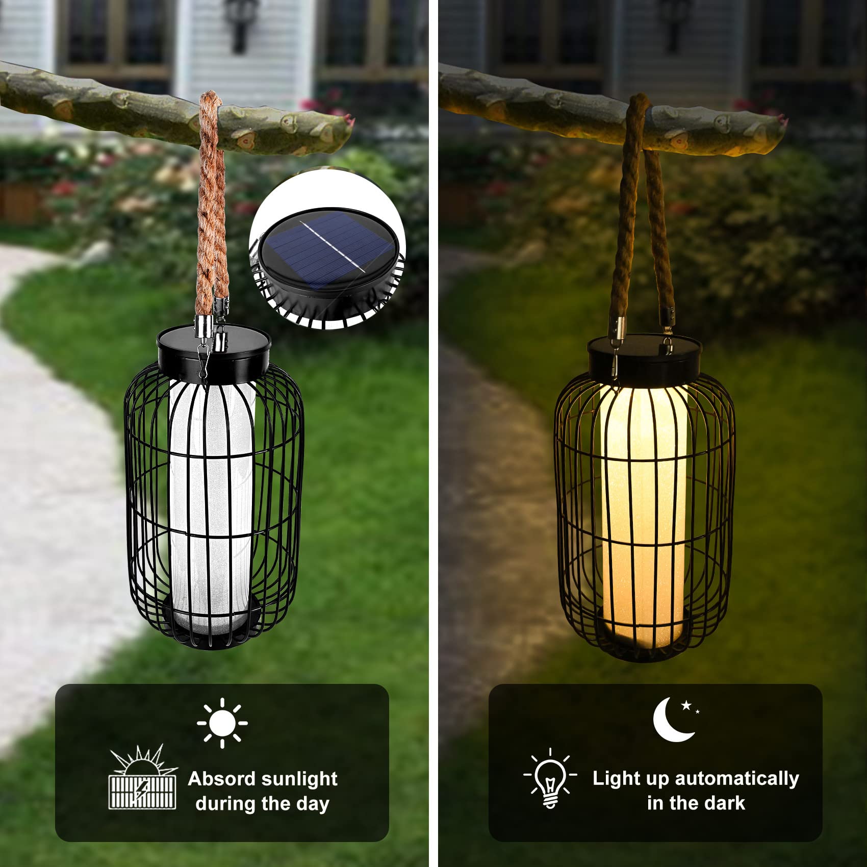 Outdoor Solar Lanterns Hanging Light - From Where - 