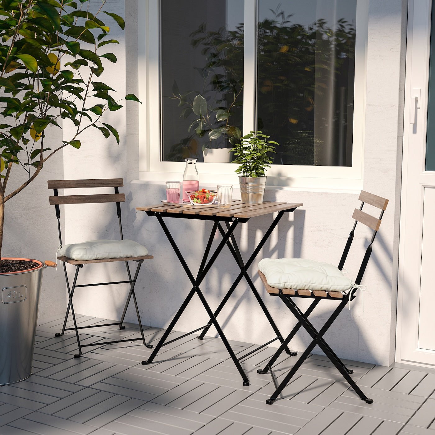 Outdoor Table with 2 Chairs Set - From Where - 
