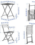 Outdoor Table with 2 Chairs Set - From Where - 
