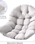 Outdoor Waterproof Fabric Courtyard Hanging Basket Chair Cushion - From Where - 