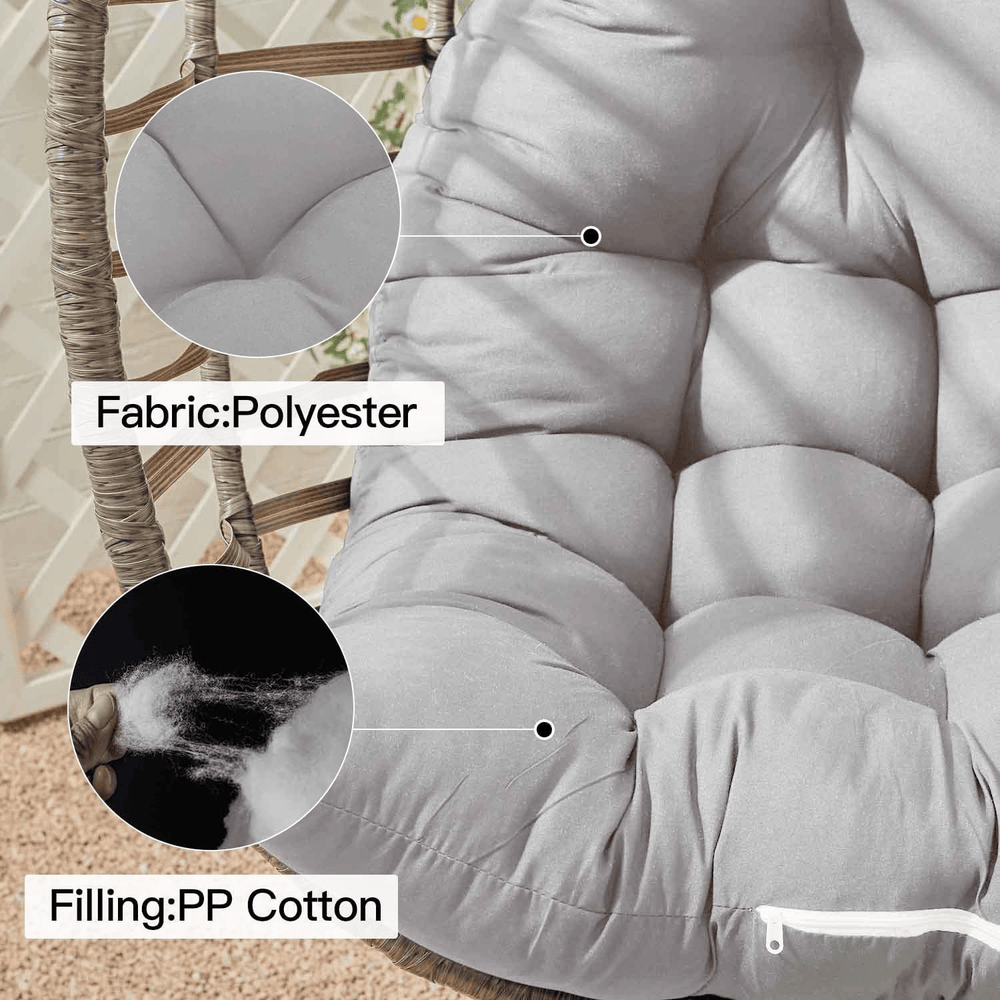 Outdoor Waterproof Fabric Courtyard Hanging Basket Chair Cushion - From Where - 