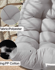 Outdoor Waterproof Fabric Courtyard Hanging Basket Chair Cushion - From Where - 