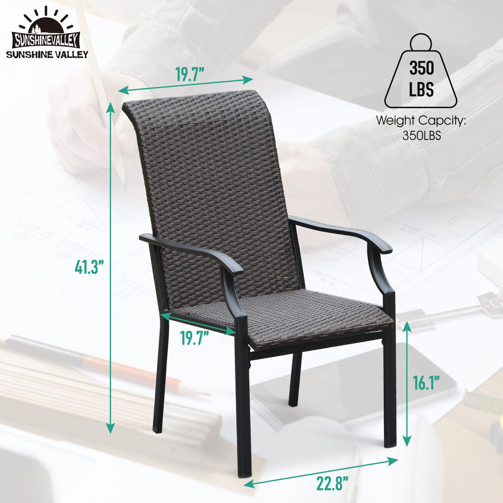 Outdoor Wicker Dining Chairs - From Where - 