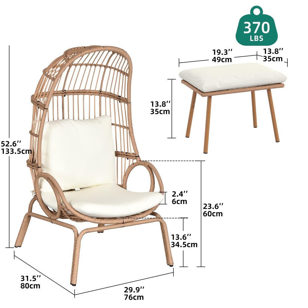 Outdoor Wicker Egg Chair - From Where - 