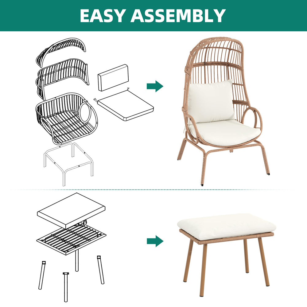 Outdoor Wicker Egg Chair - From Where - 