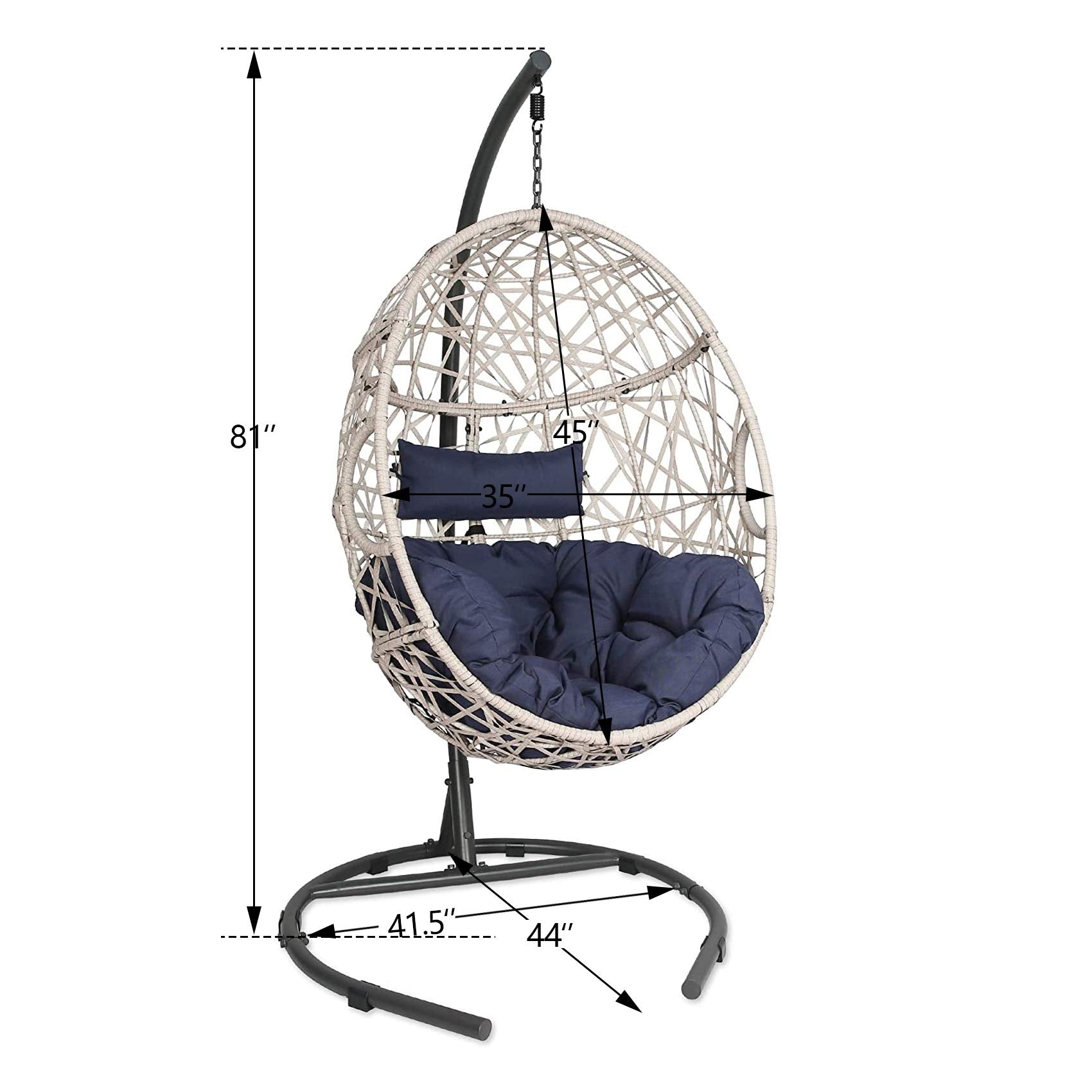 Outdoor Wicker Swing Chair - From Where - 
