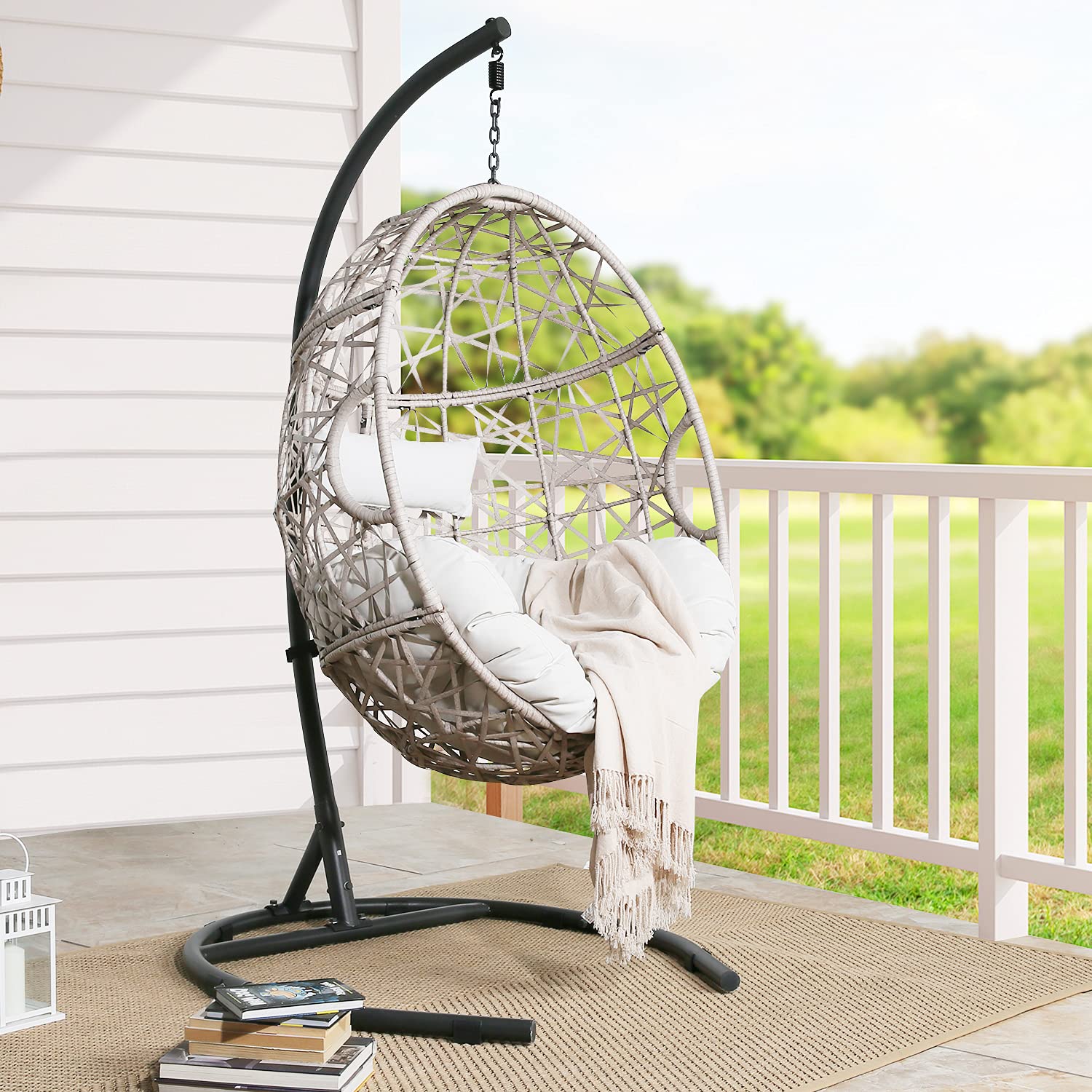 Outdoor Wicker Swing Chair - From Where - 
