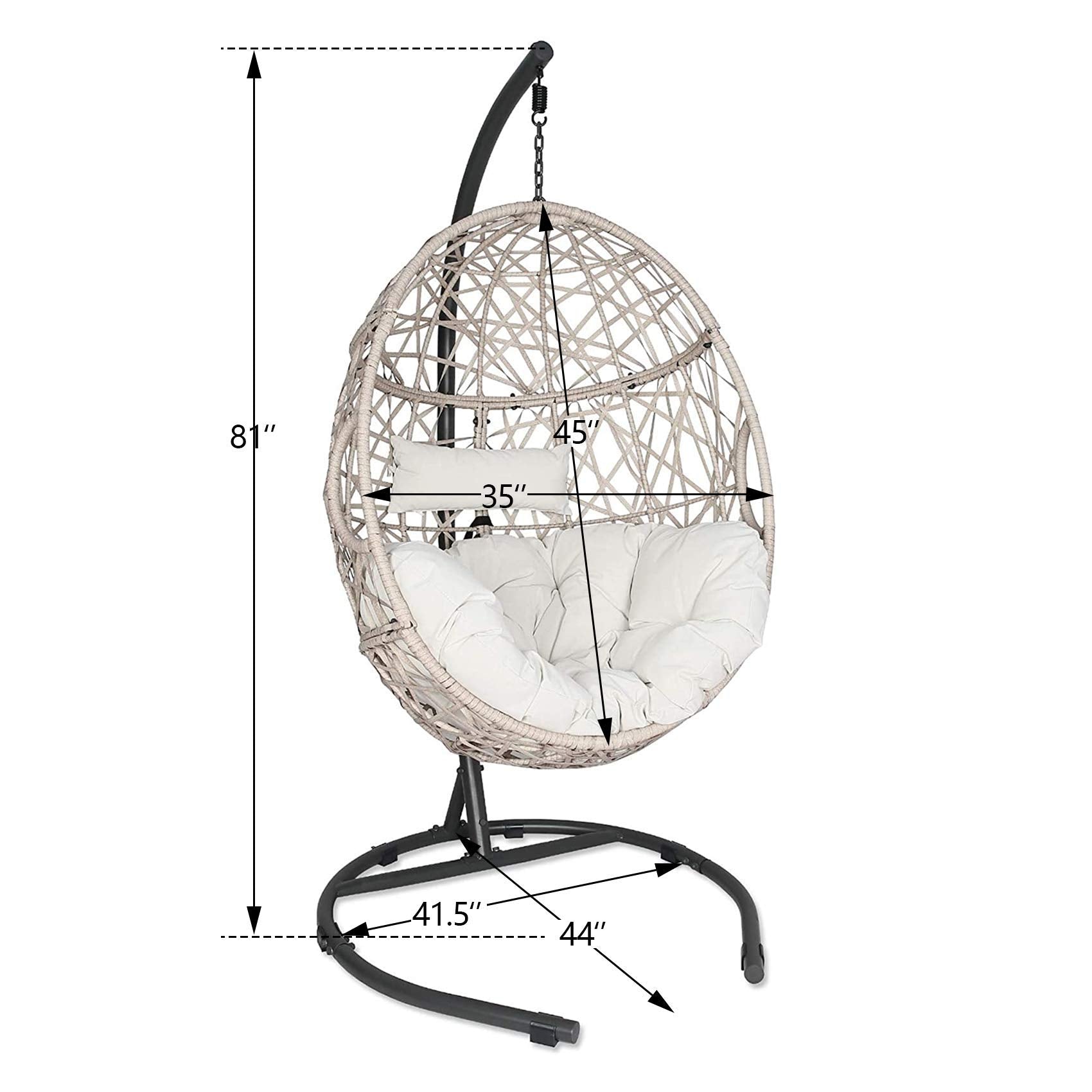 Outdoor Wicker Swing Chair - From Where - 