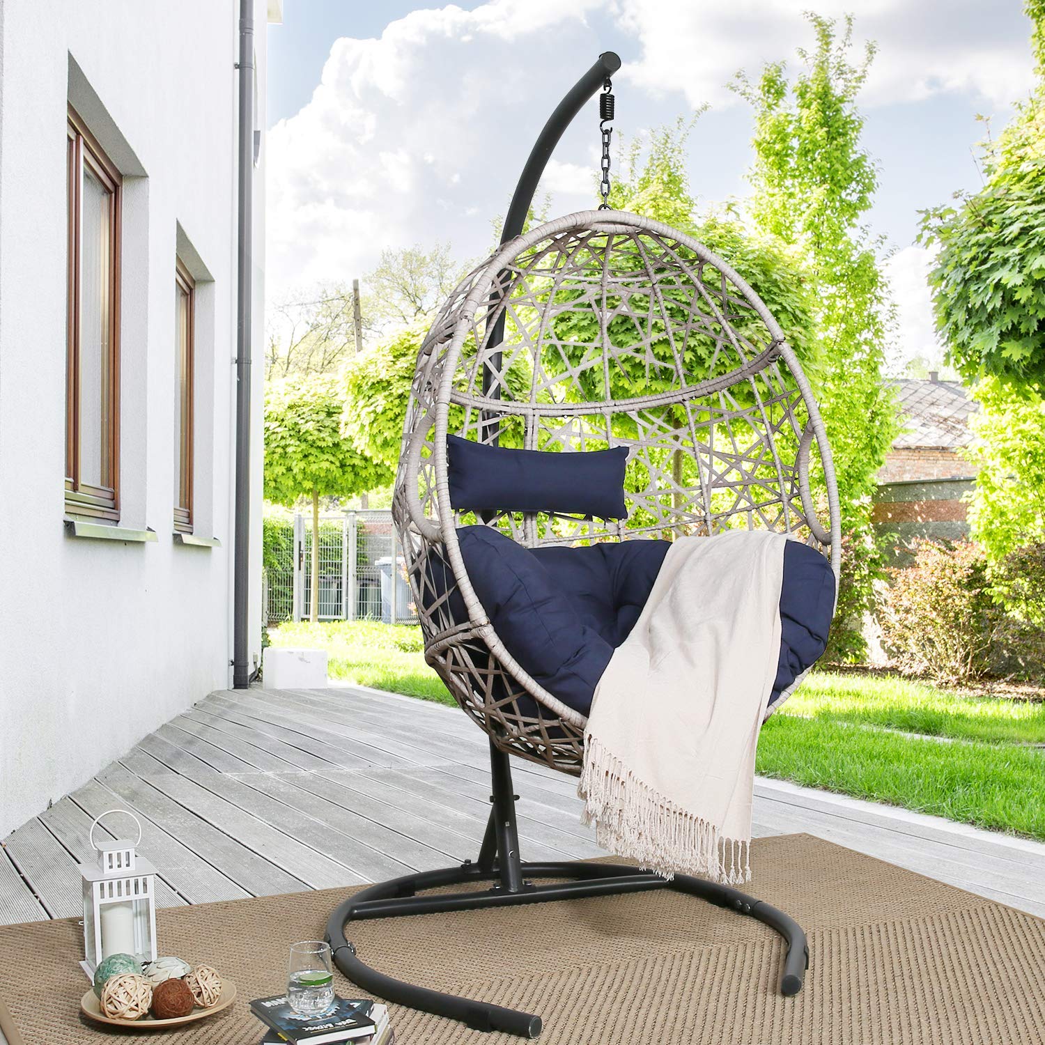 Outdoor Wicker Swing Chair - From Where - 