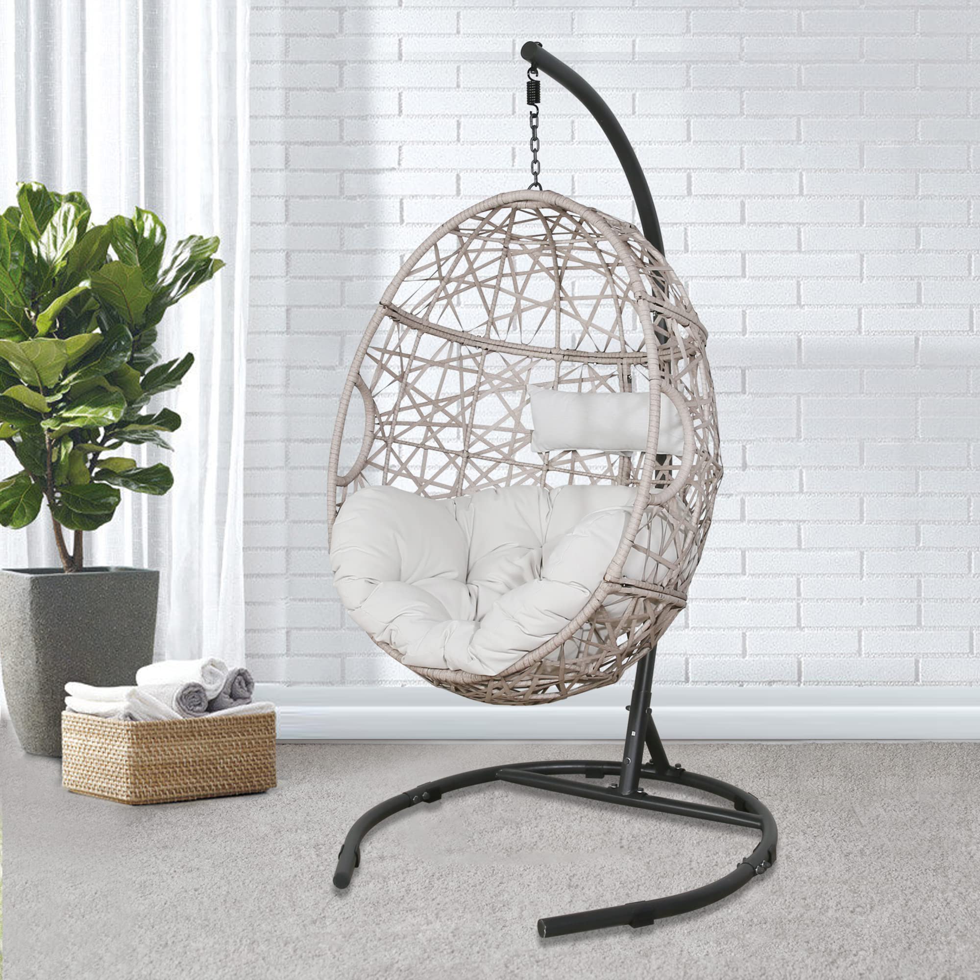 Outdoor Wicker Swing Chair - From Where - 
