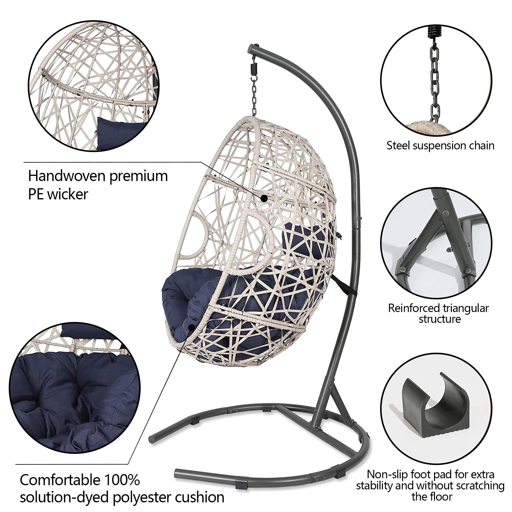 Outdoor Wicker Swing Chair - From Where - 