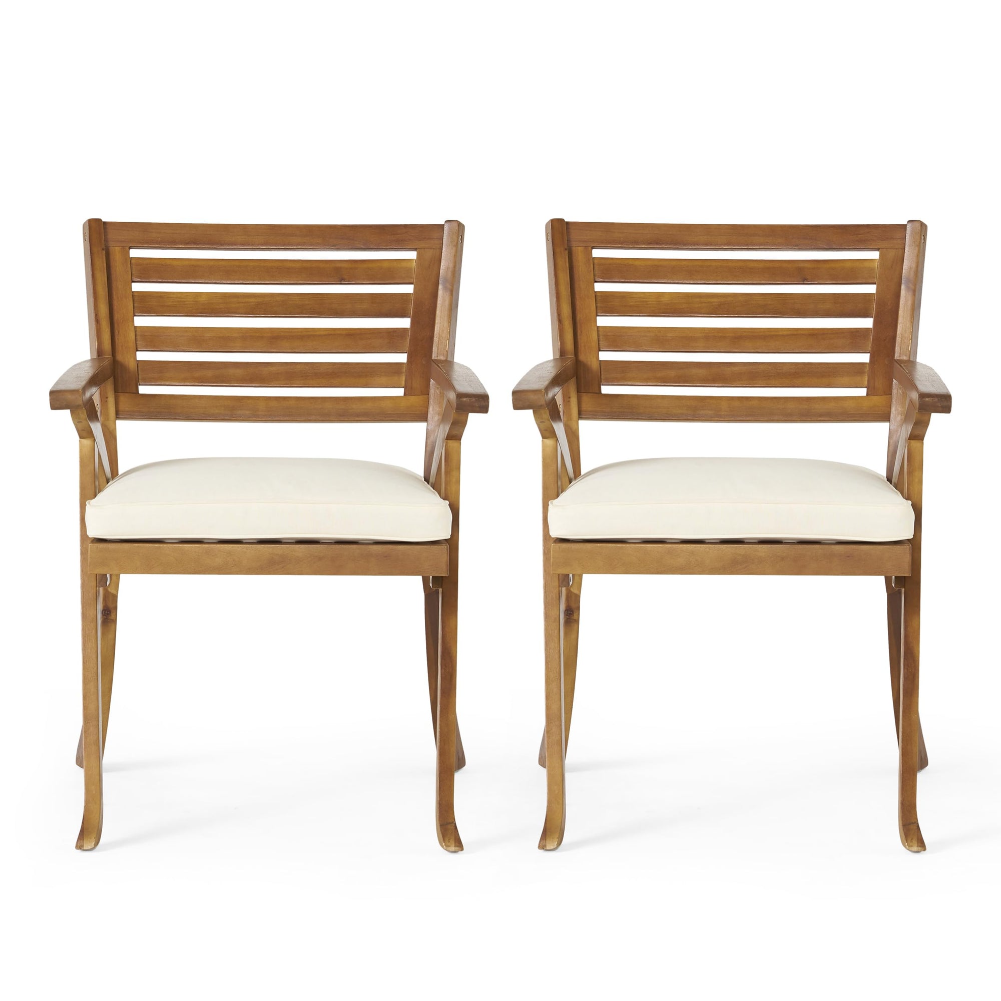 Outdoor Wood Dining Chair (Set of 2) - From Where - 