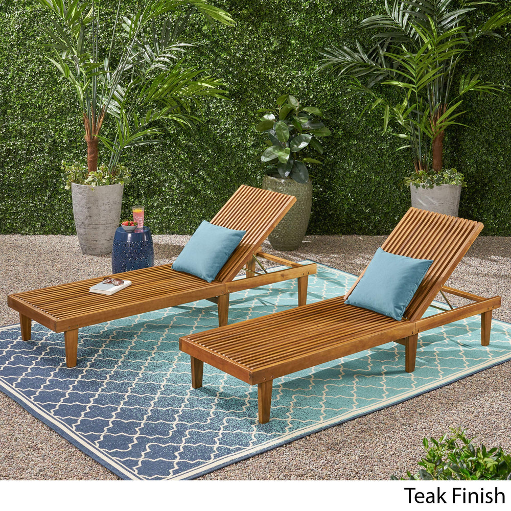 Outdoor Wooden Chaise Lounge - From Where - 