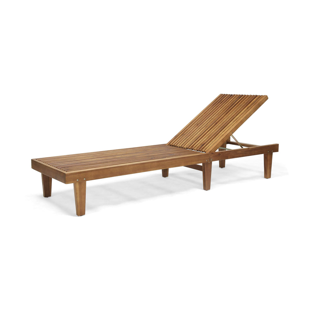 Outdoor Wooden Chaise Lounge - From Where - 