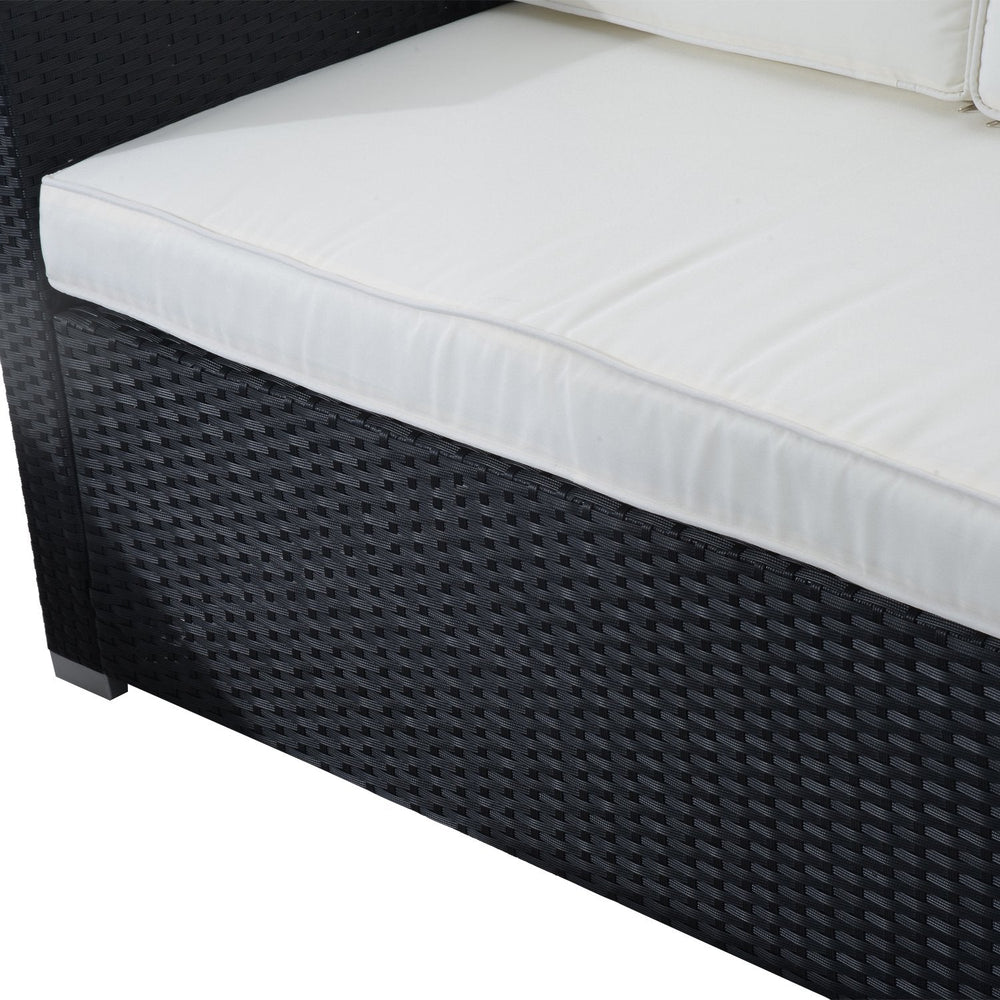 Outsunny 4 Piece Wicker Patio Furniture Set - From Where - 