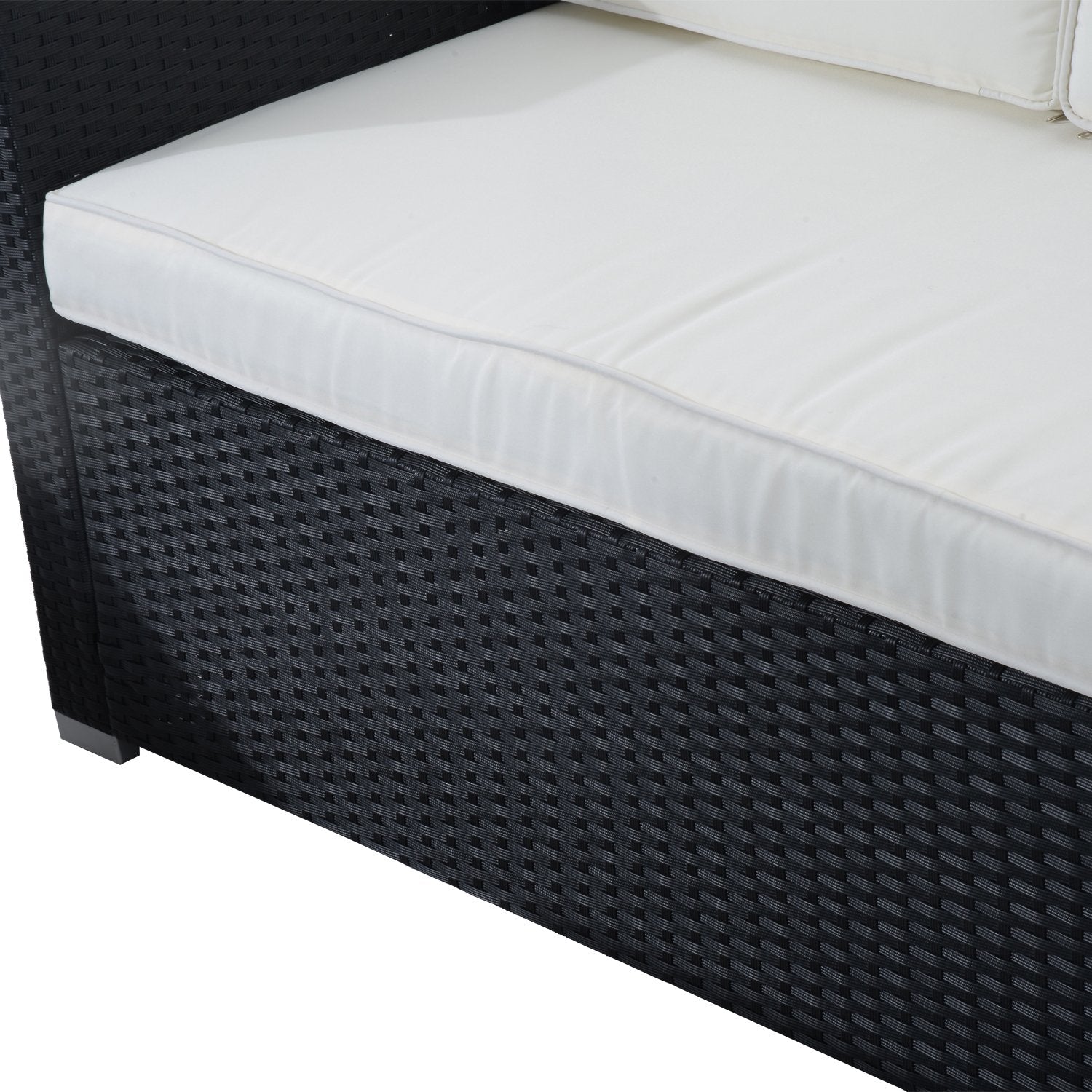 Outsunny 4 Piece Wicker Patio Furniture Set - From Where - 