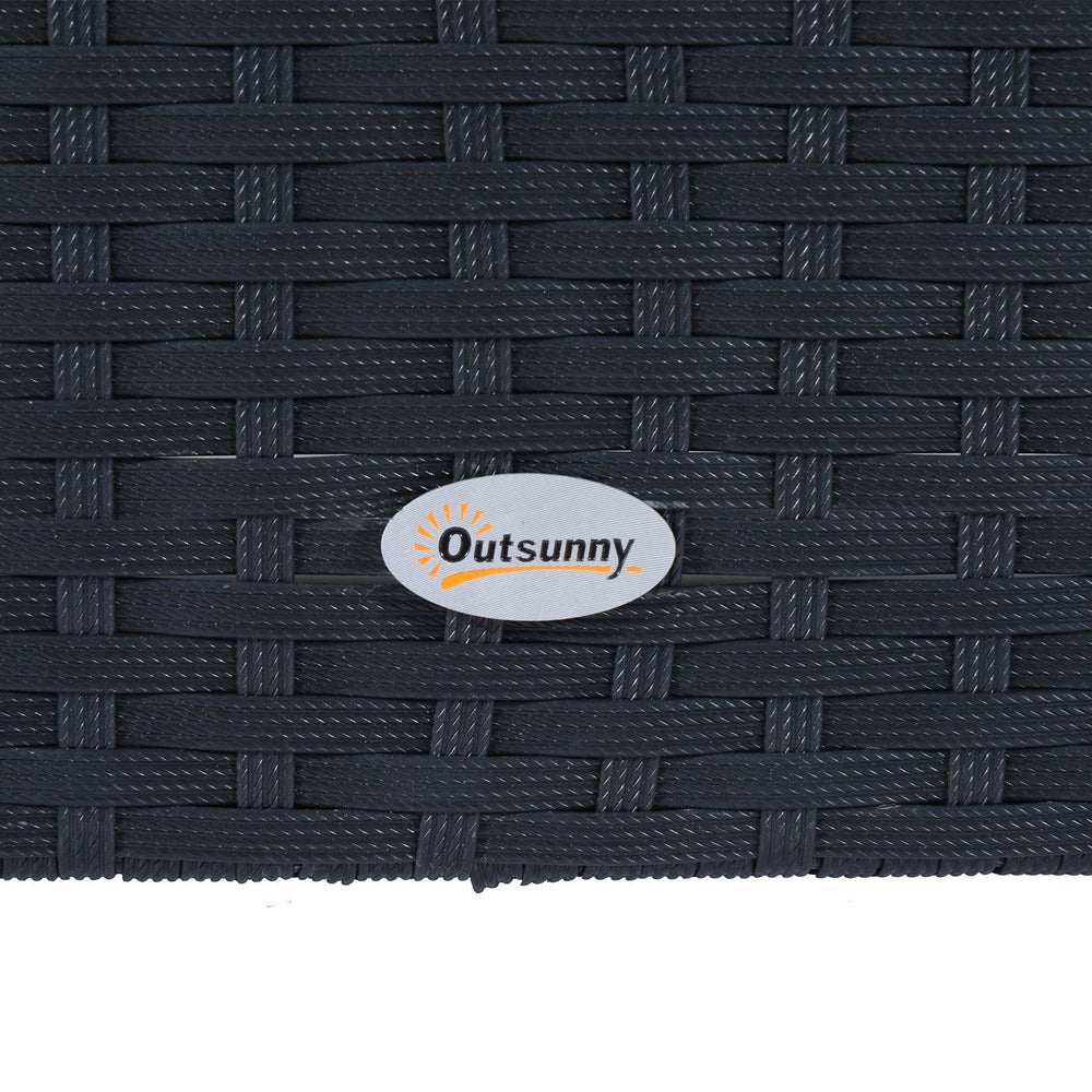 Outsunny 4 Piece Wicker Patio Furniture Set - From Where - 