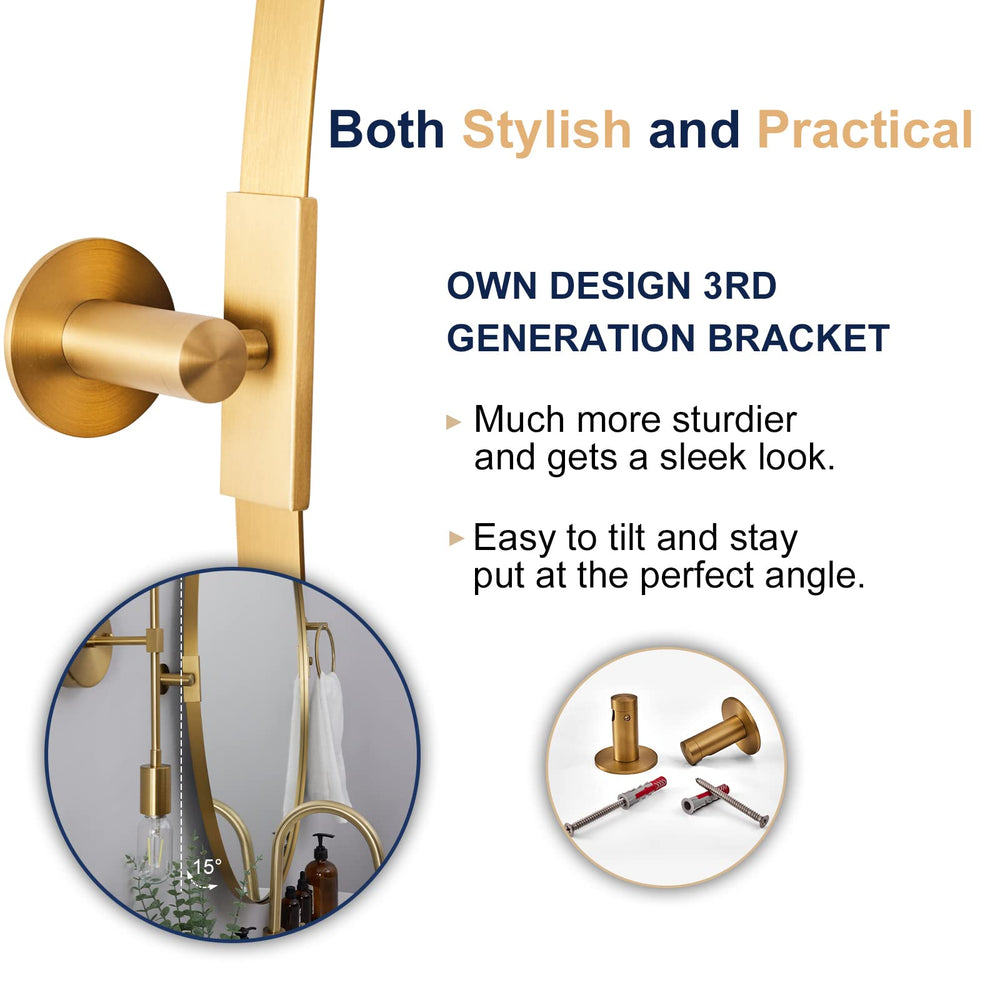 Oval Pivoting Vanity Mirror - From Where - 