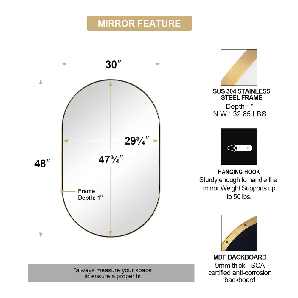 Oval Vanity Mirror - From Where - 