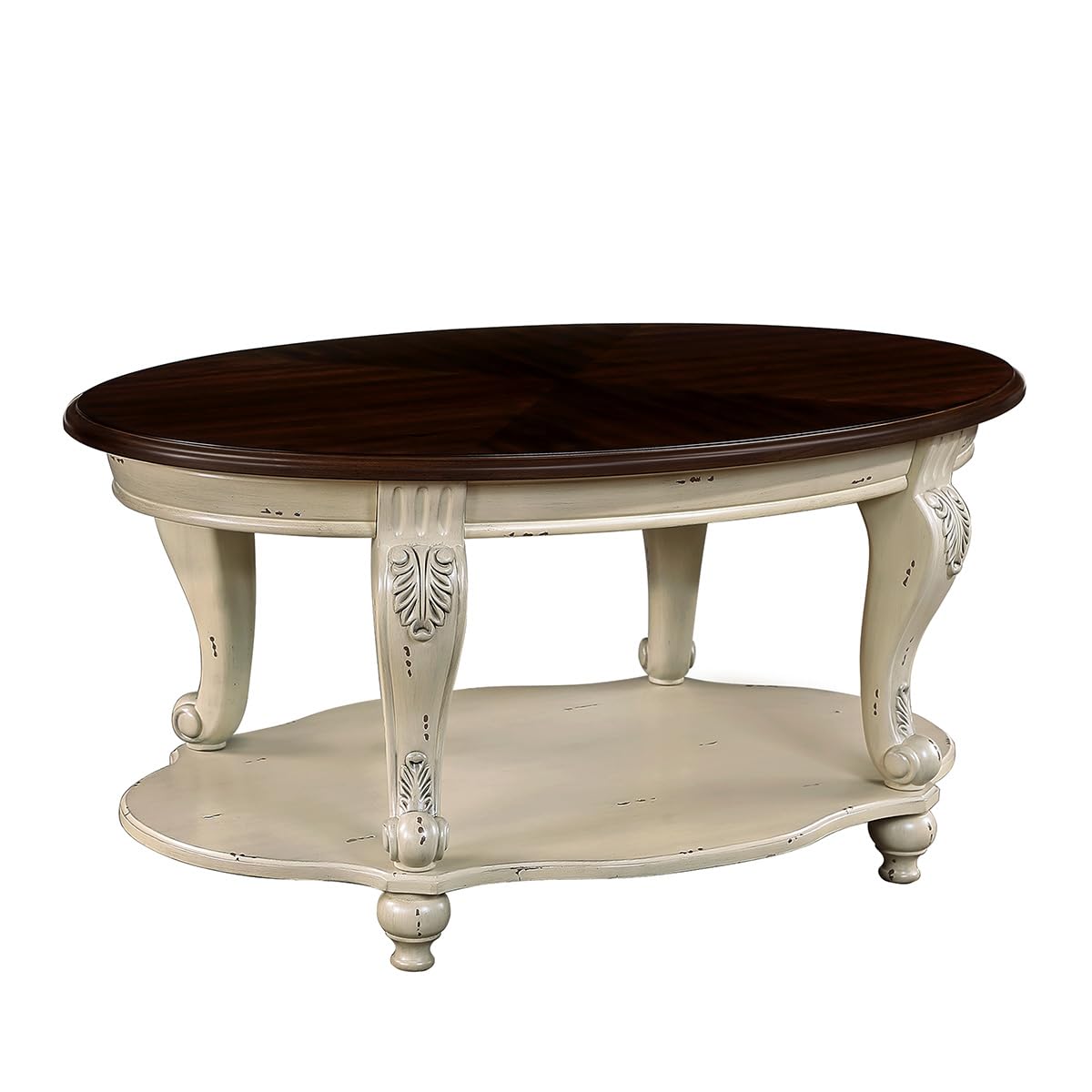Oval Wood Coffee Table - From Where - 