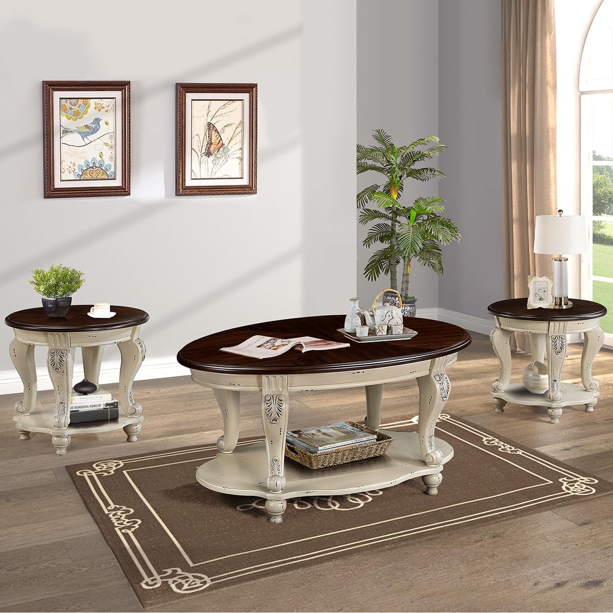 Oval Wood Coffee Table - From Where - 