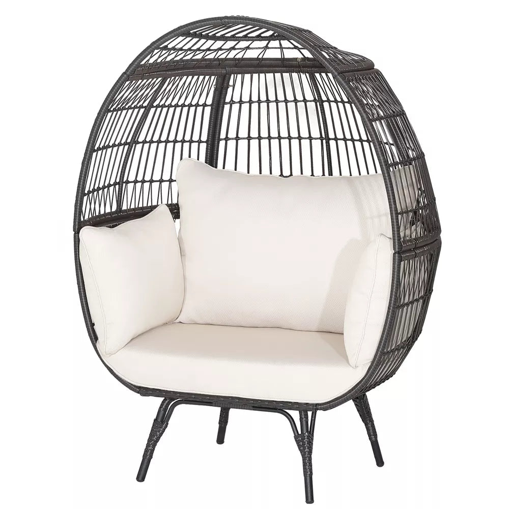 Oversized Rattan Wicker Egg Chair - From Where - 