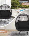 Oversized Rattan Wicker Egg Chair - From Where - 