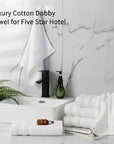 Oxford Hemmed Bath Towel (Pack of 6) - From Where - 