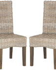 Ozias Wicker Dining Chair (Set of 2) - From Where Finds - 