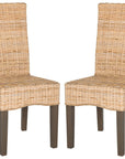 Ozias Wicker Dining Chair (Set of 2) - From Where Finds - 