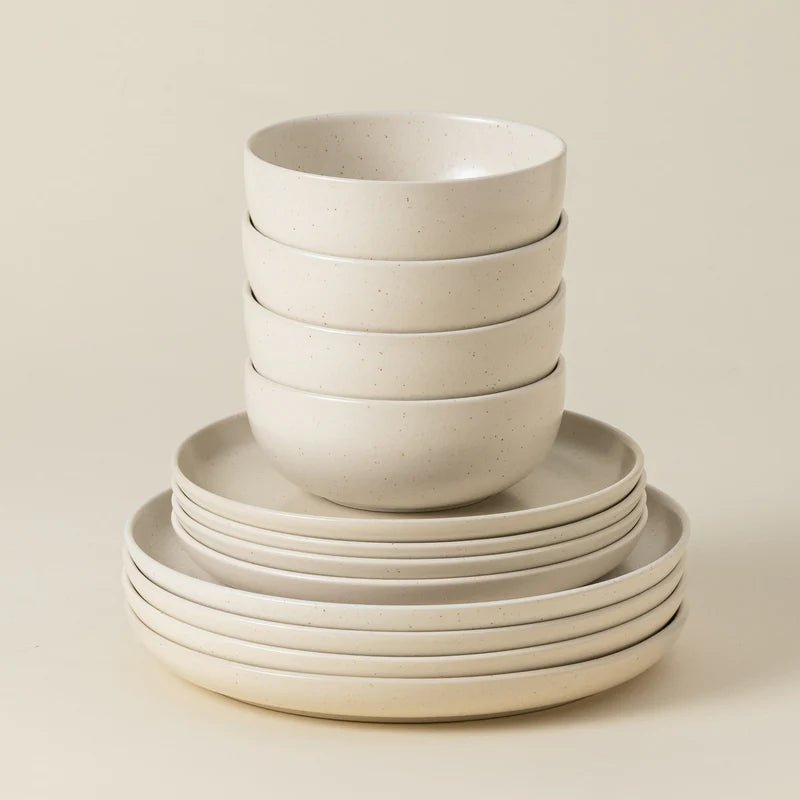 Pacifica 12 - Piece Dinnerware Set with Bowl - From Where Finds - 